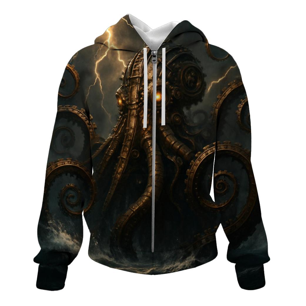 The Clockwork Kraken lightweight hoodies