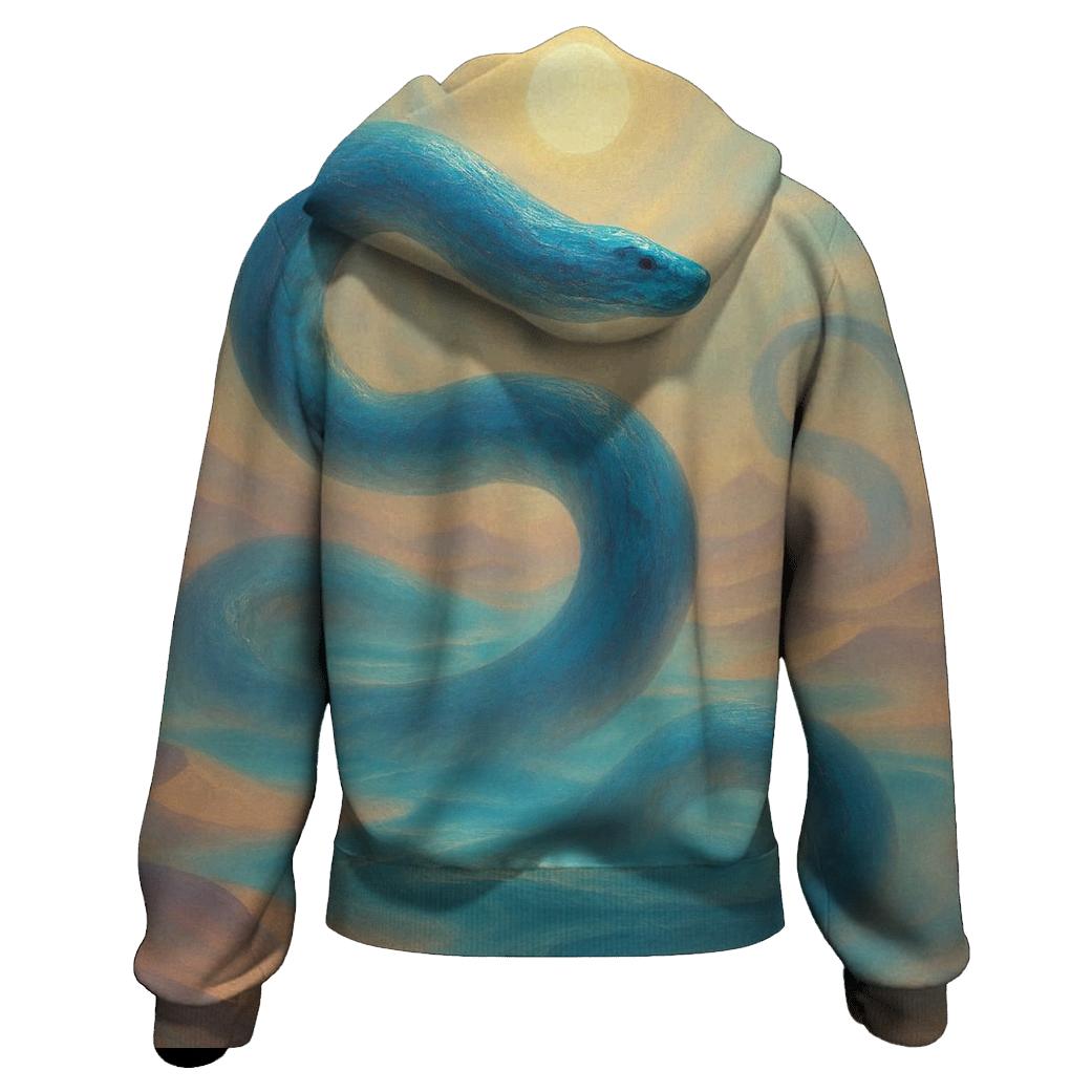 Sapphire Serpent Mirage zip-up hoodies