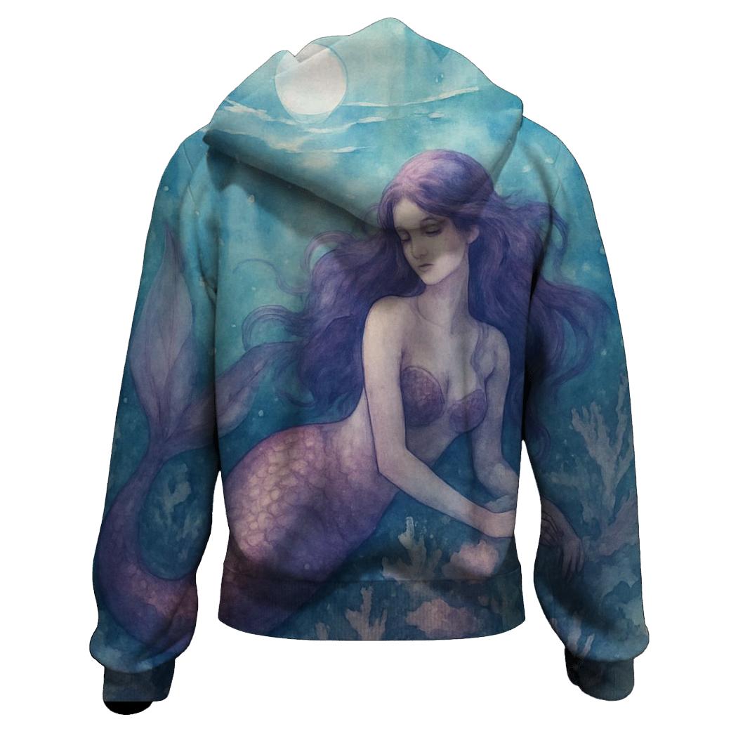 Violet Tide Mermaid premium hoodies
