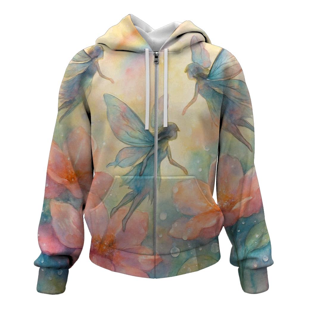 Iridescent Fairy Garden hoodie trends