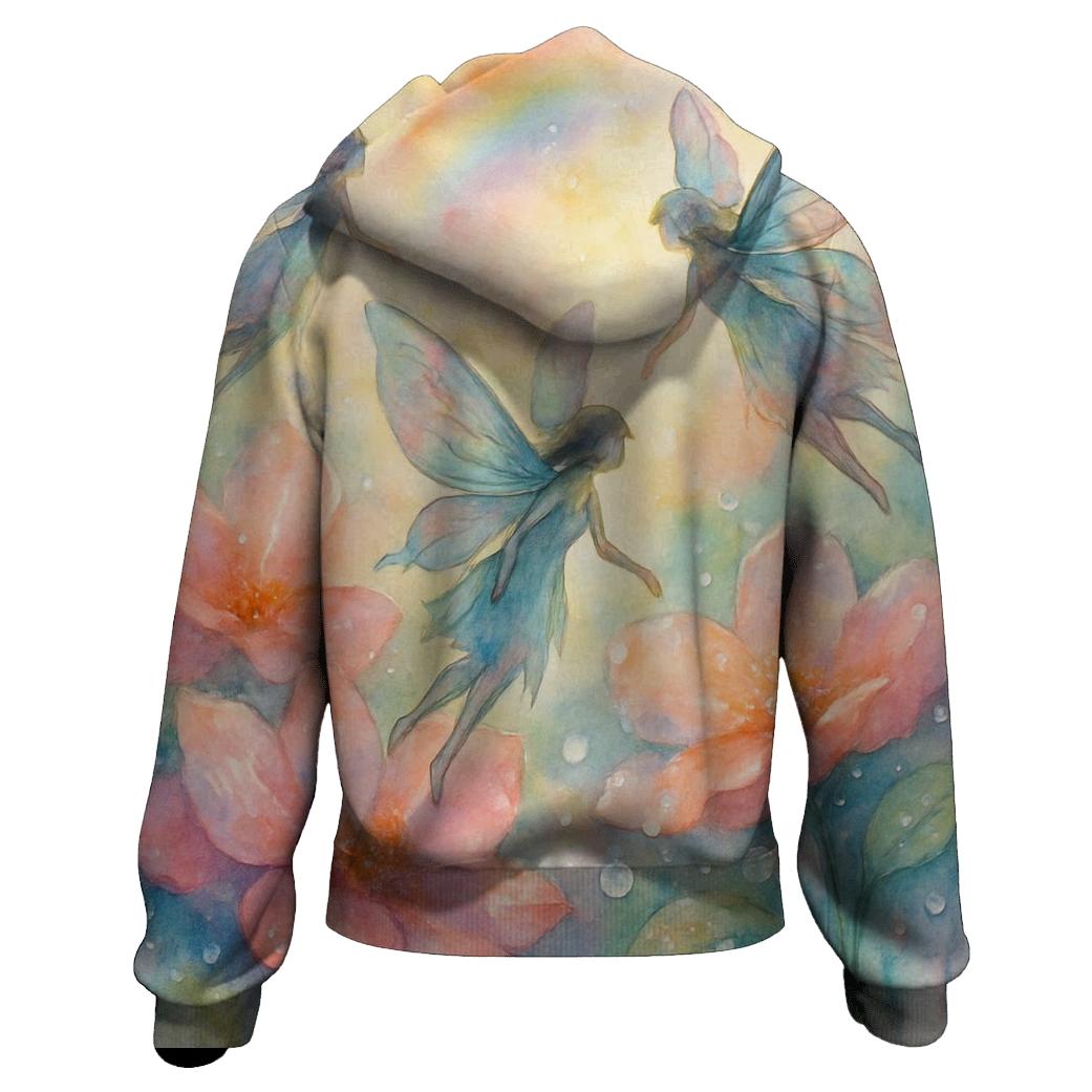 Iridescent Fairy Garden hoodie trends
