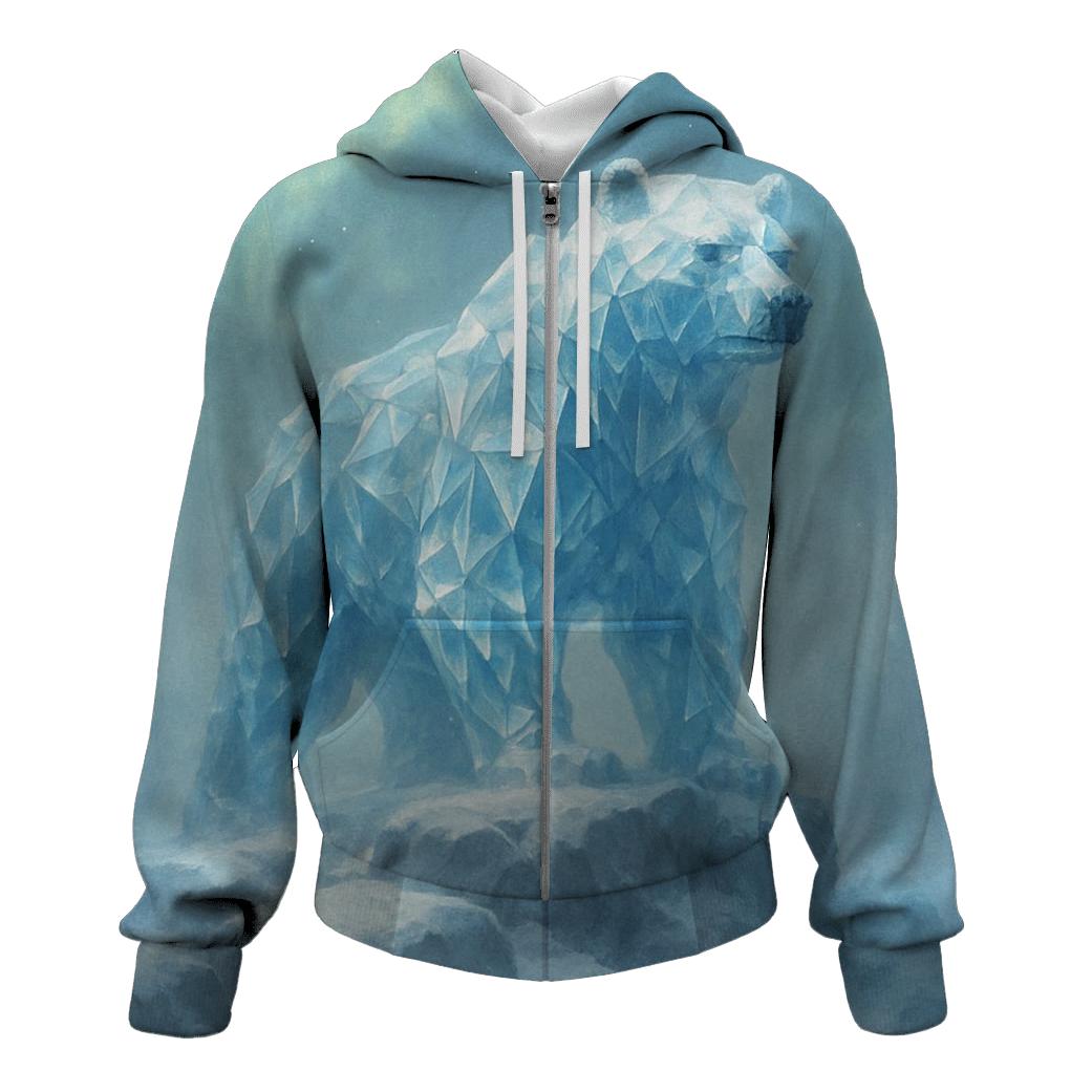 Frosted Crystal Bear hoodie designs