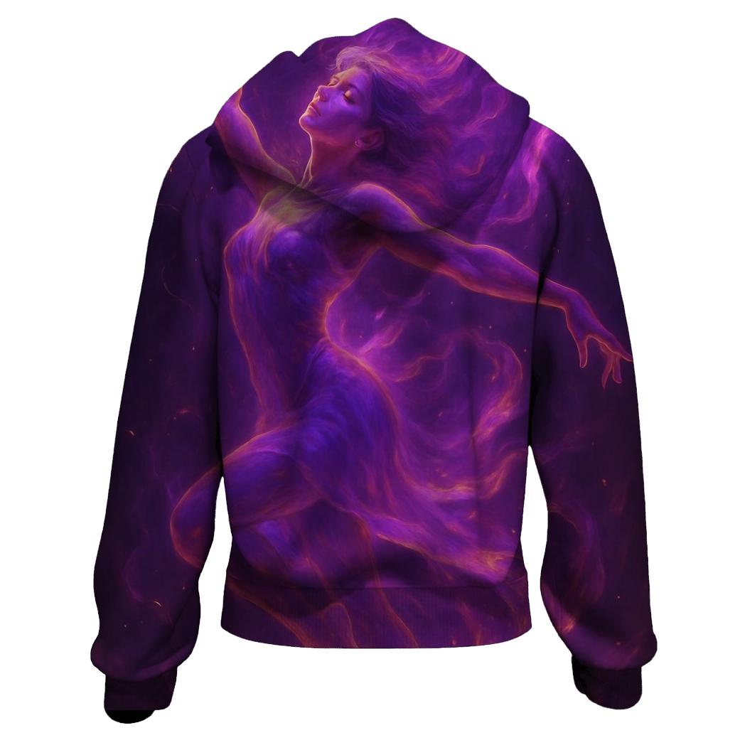 Violet Flame Dancer printed hoodies