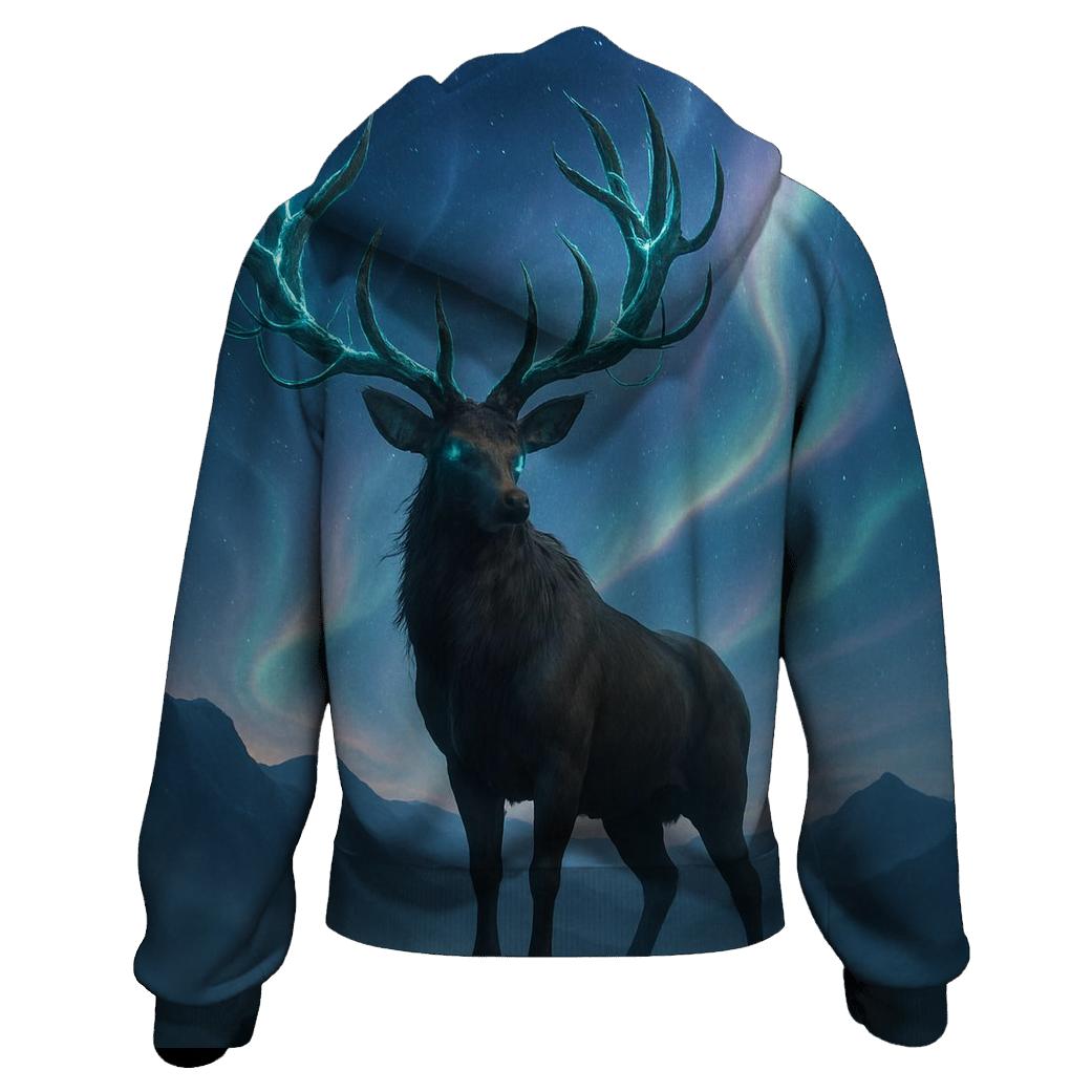 Celestial Elk Sentinel printed hoodies