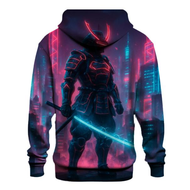 Neon Samurai Skyline hoodie styles