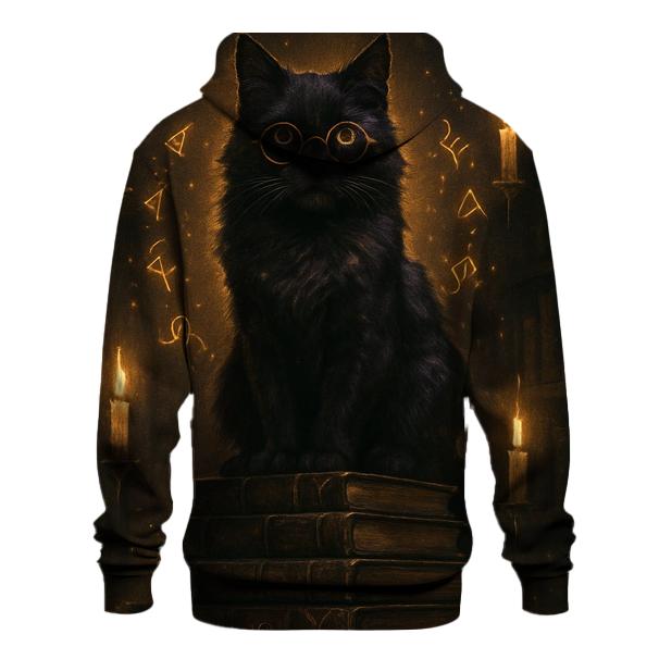 Arcane Librarian Cat heavyweight hoodies