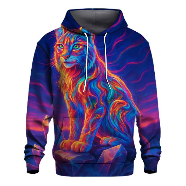 Rainbow Spectrum Lynx embroidered hoodies