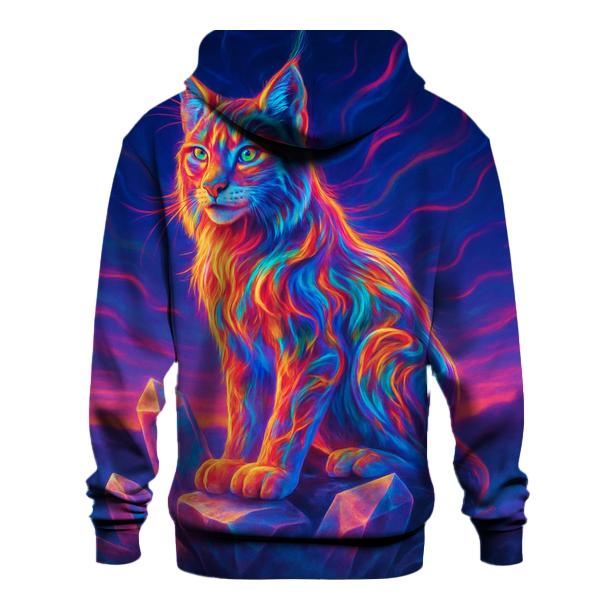 Rainbow Spectrum Lynx embroidered hoodies