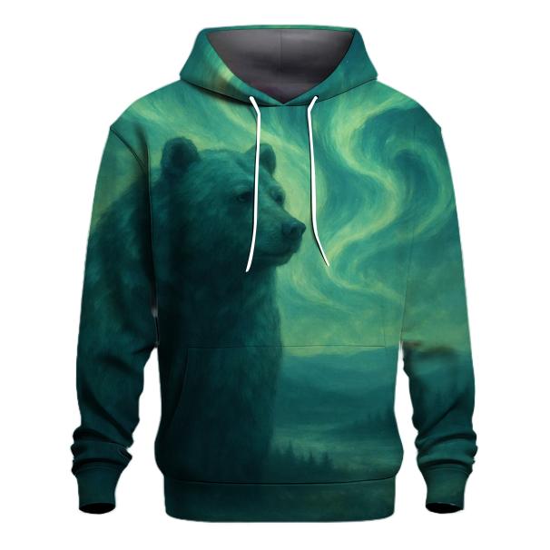 Aurora Borealis Bear pullover hoodies