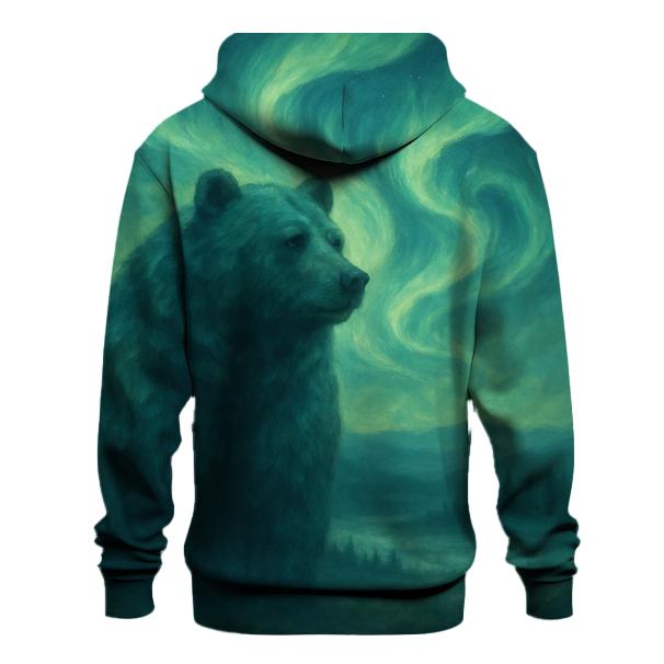 Aurora Borealis Bear pullover hoodies