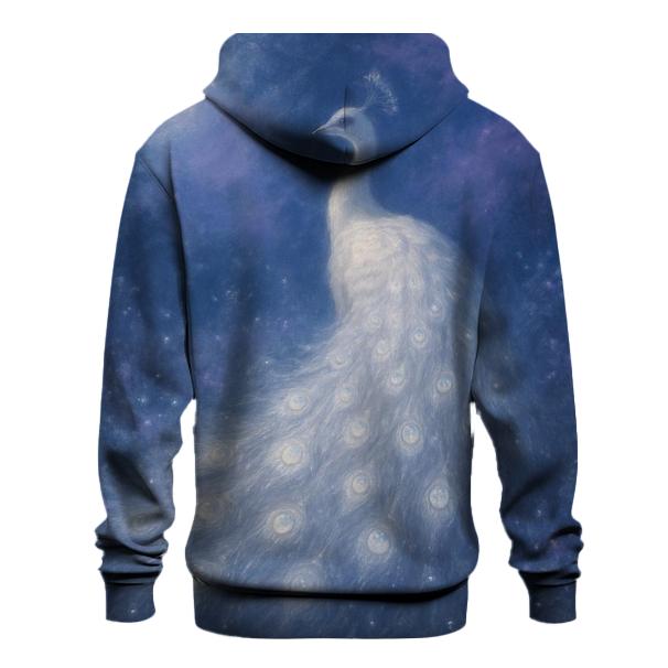Moonlit Peacock Elegance premium hoodies
