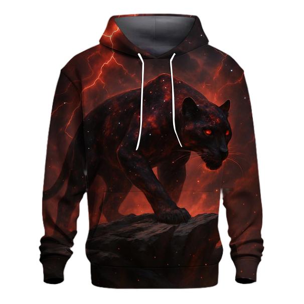 Crimson Nebula Panther premium hoodies