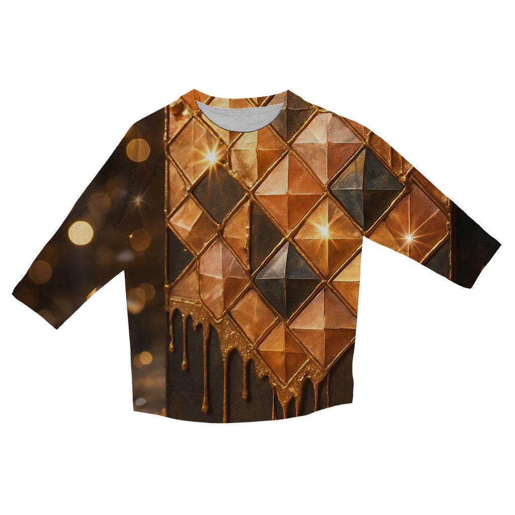 Auric Mosaic fashion 3/4 sleeve shirts