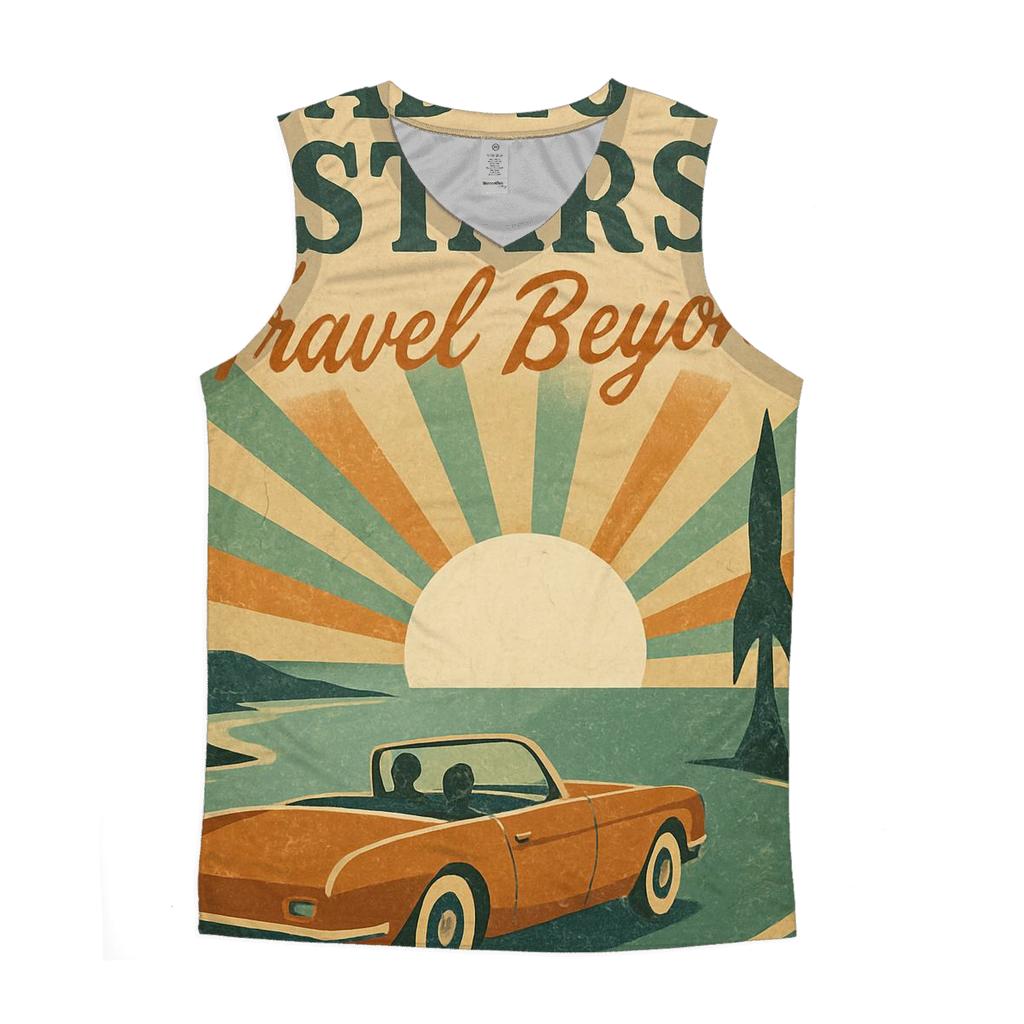 Midcentury Moonroad Travel Poster designer workout tanks