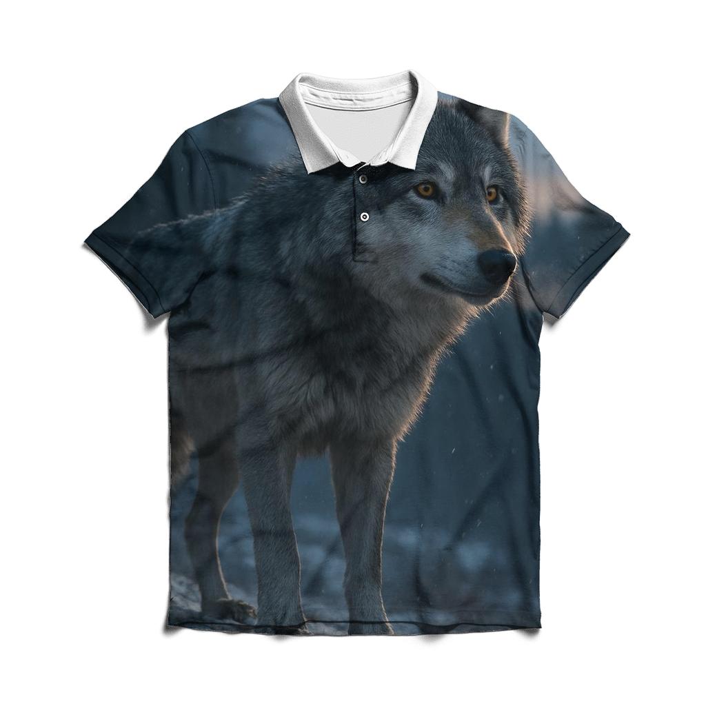 Northern Sentinel Wolf classic pique polos