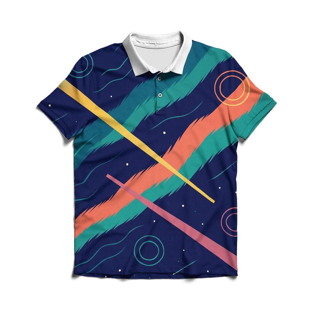 Auroral Jet Tapestry classic pique polos