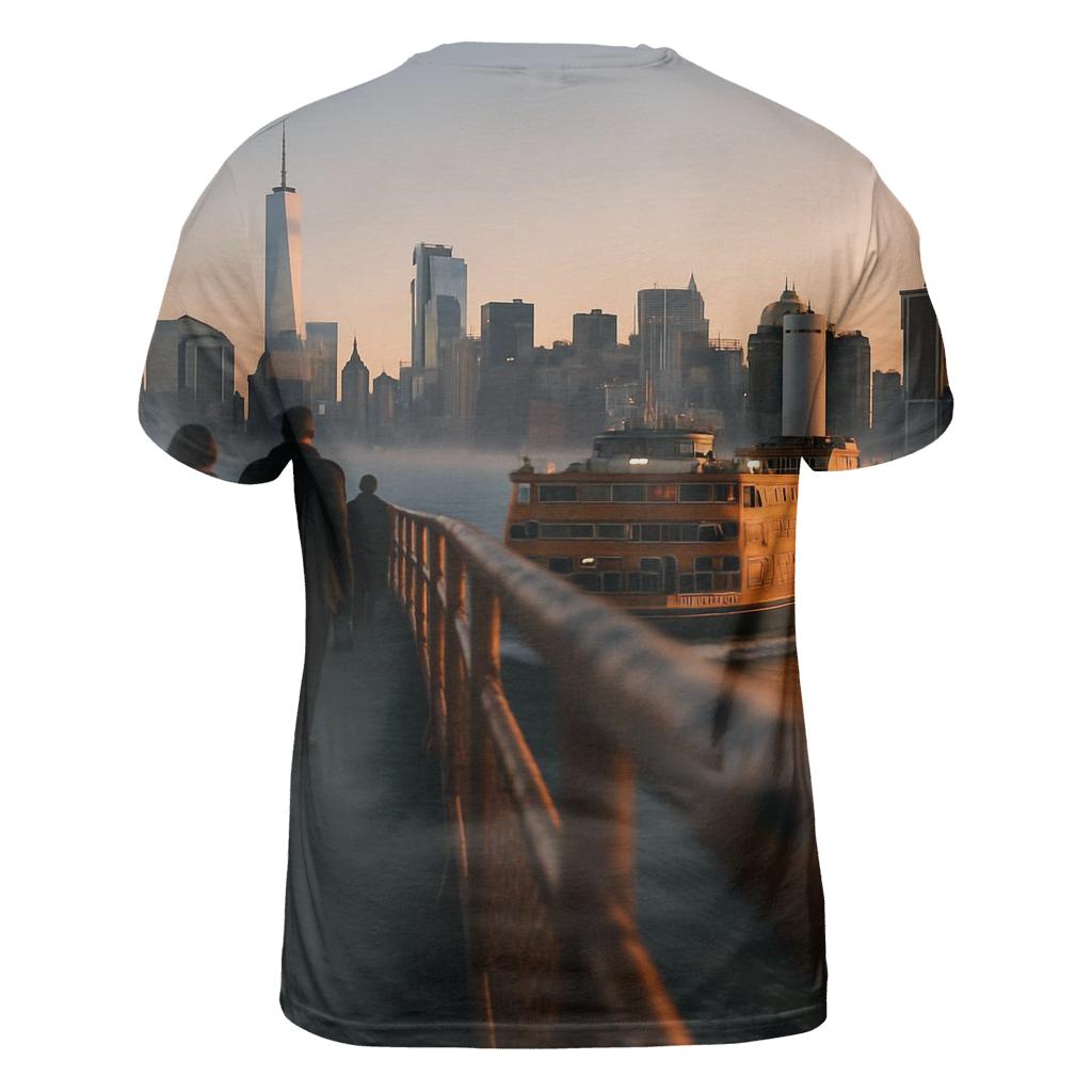 Dawn Ferry Overlook With Changing Skyline unique graphic print tees