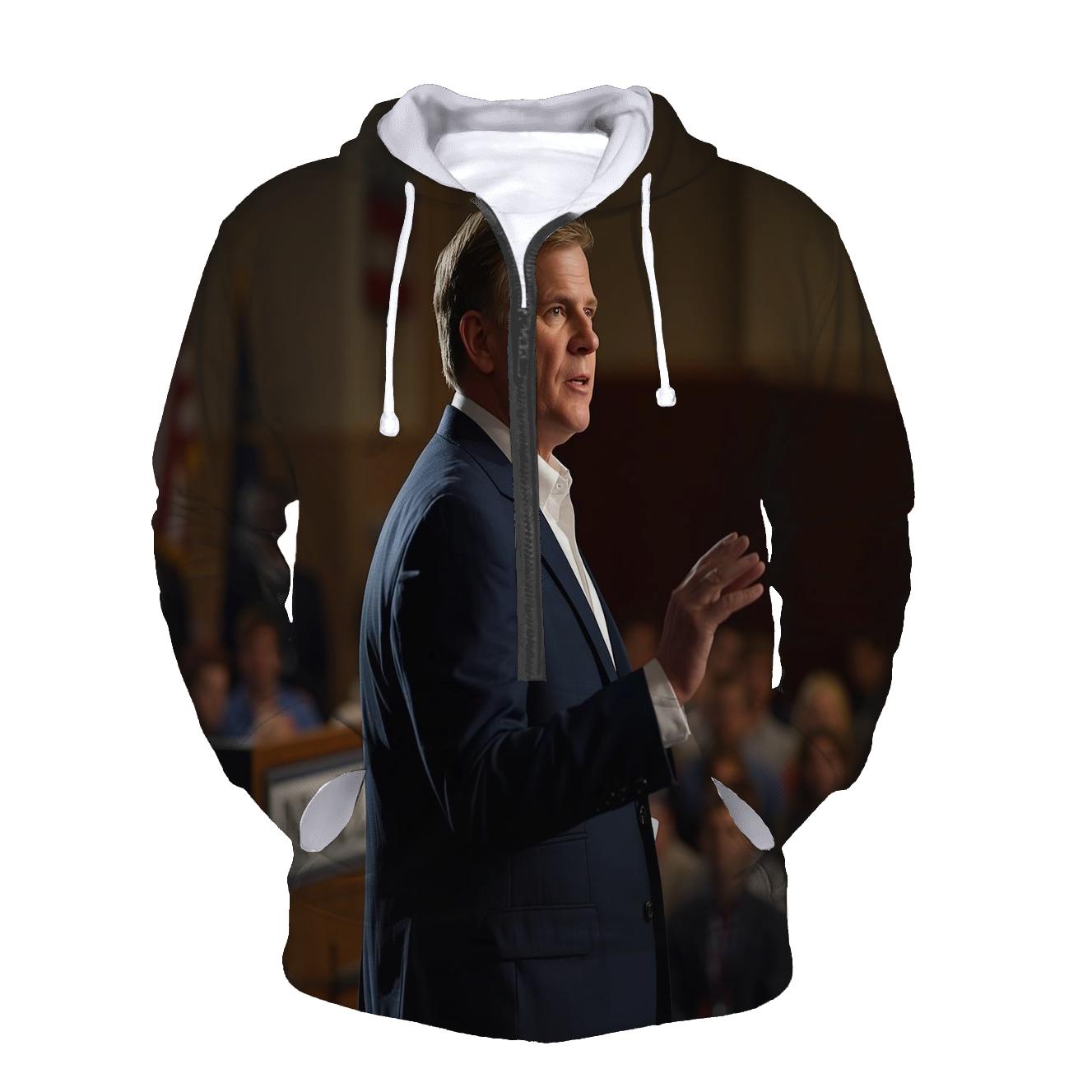 Charlie Kirk At Campus Voting Forum graphic hoodies