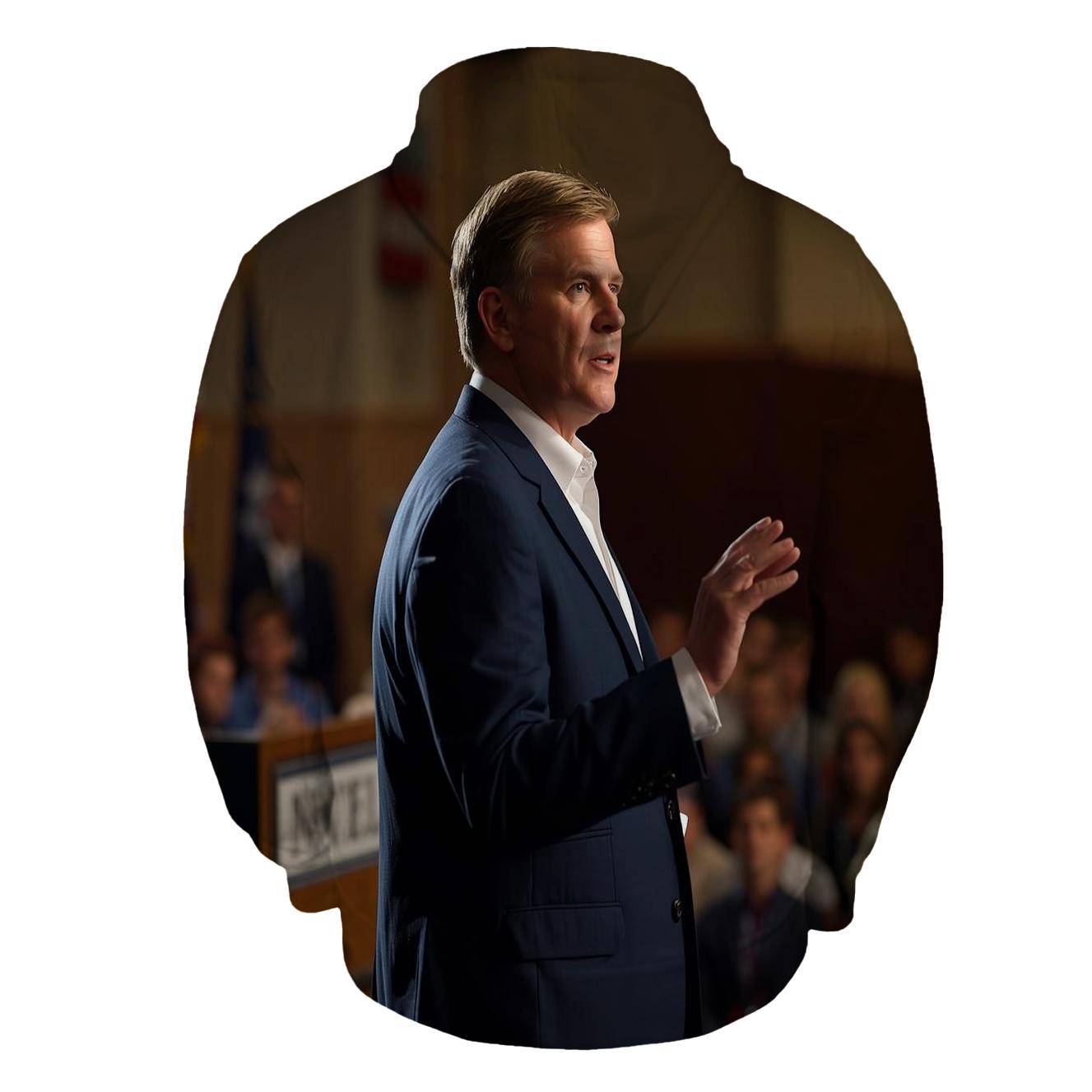 Charlie Kirk At Campus Voting Forum graphic hoodies