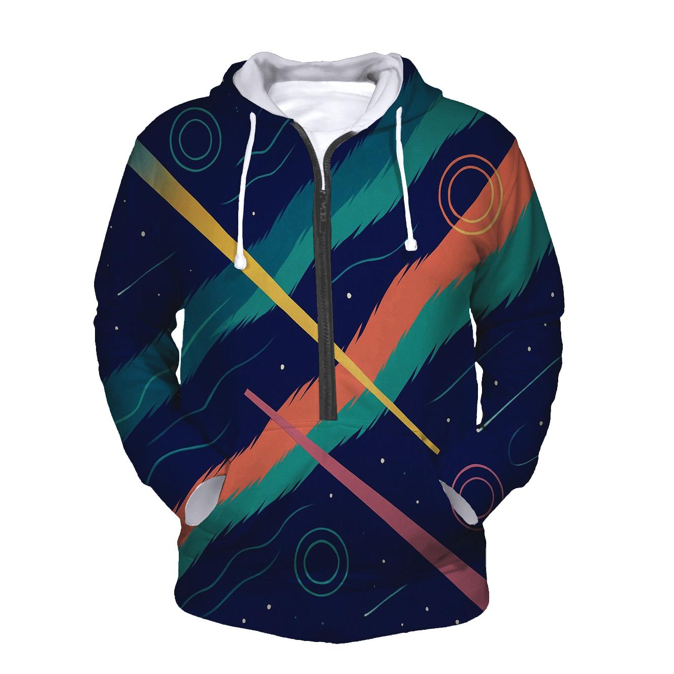 Auroral Jet Tapestry graphic hoodies