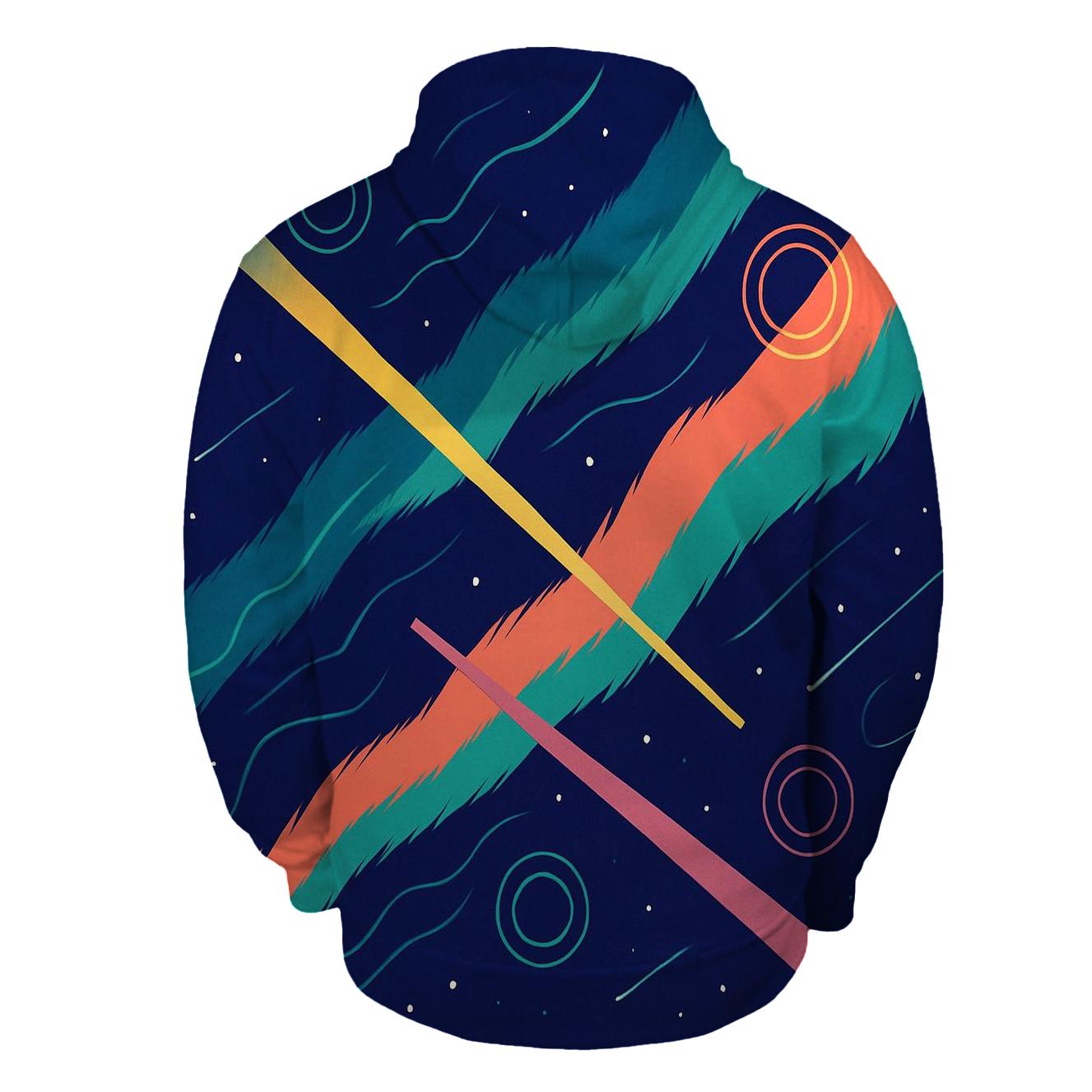 Auroral Jet Tapestry graphic hoodies