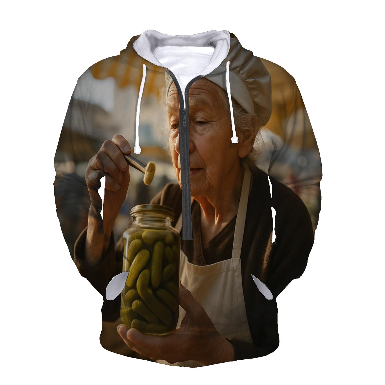 Morning Pickle Market Portrait pullover hoodies