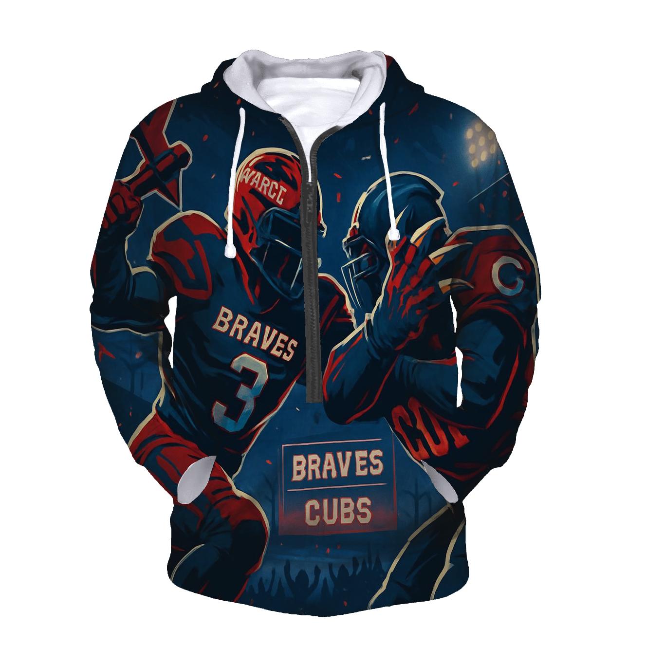 Tomahawk Clash At Night Field printed hoodies