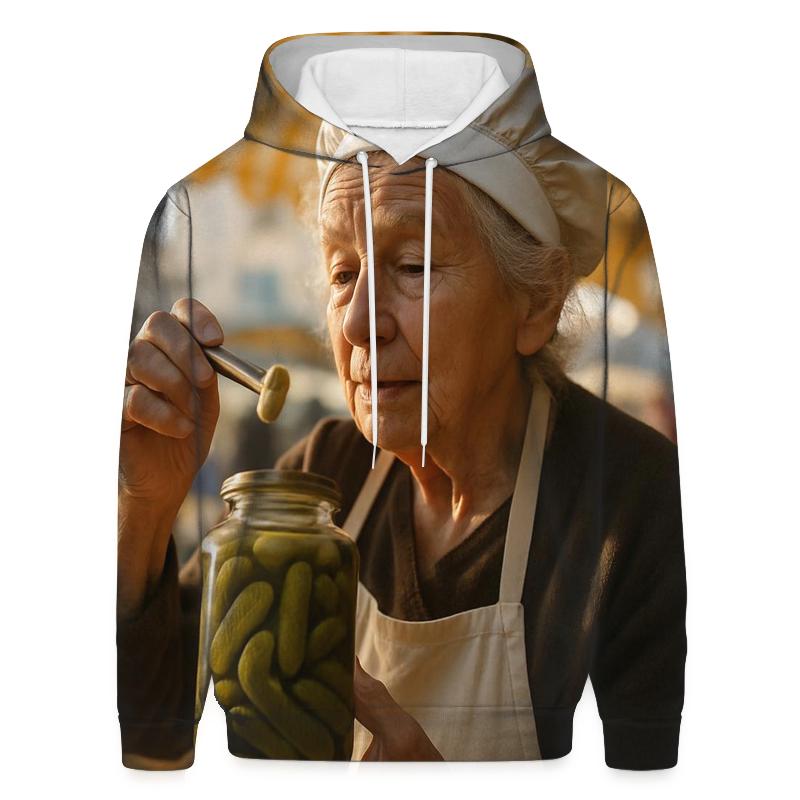 Morning Pickle Market Portrait pullover hoodies