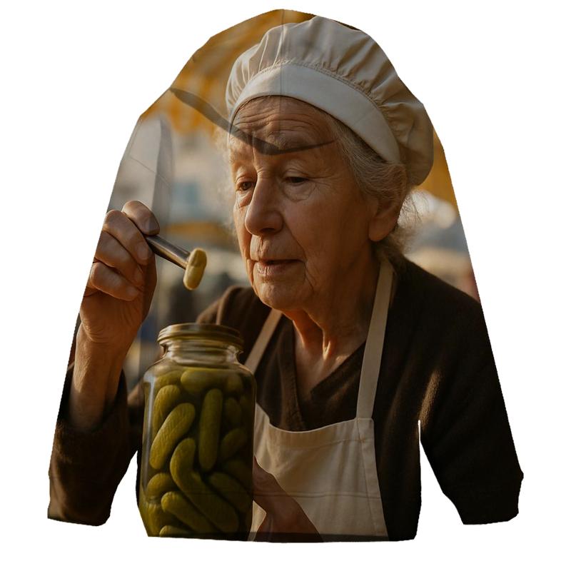 Morning Pickle Market Portrait pullover hoodies