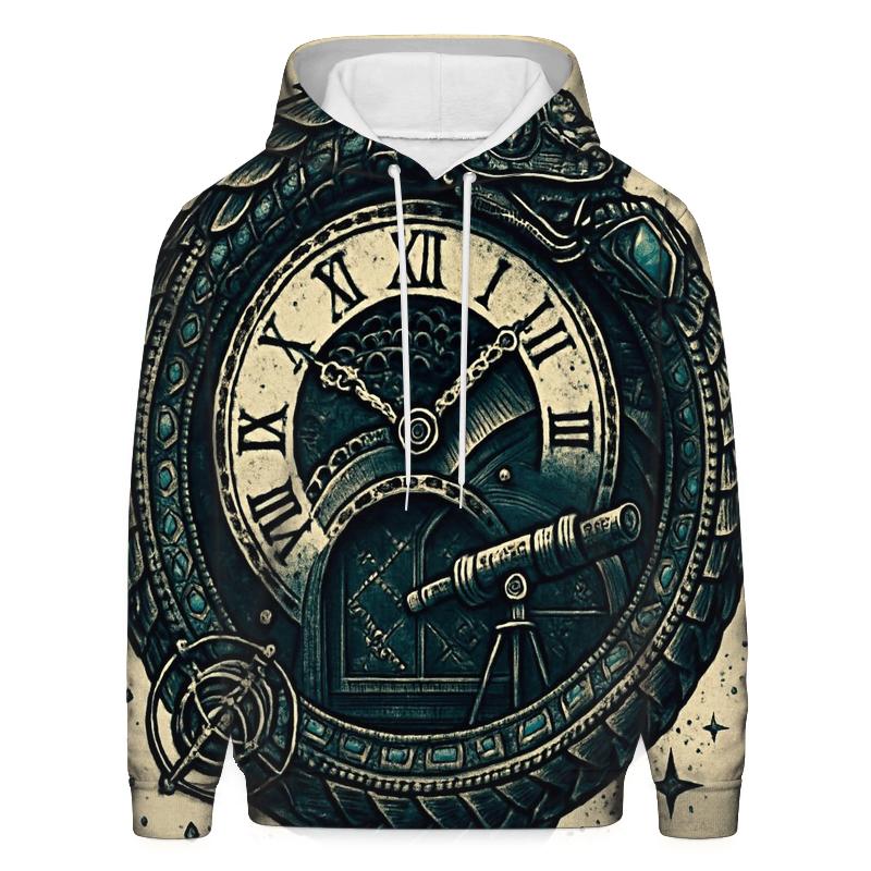 Celestial Ouroboros Clockwork embroidered hoodies