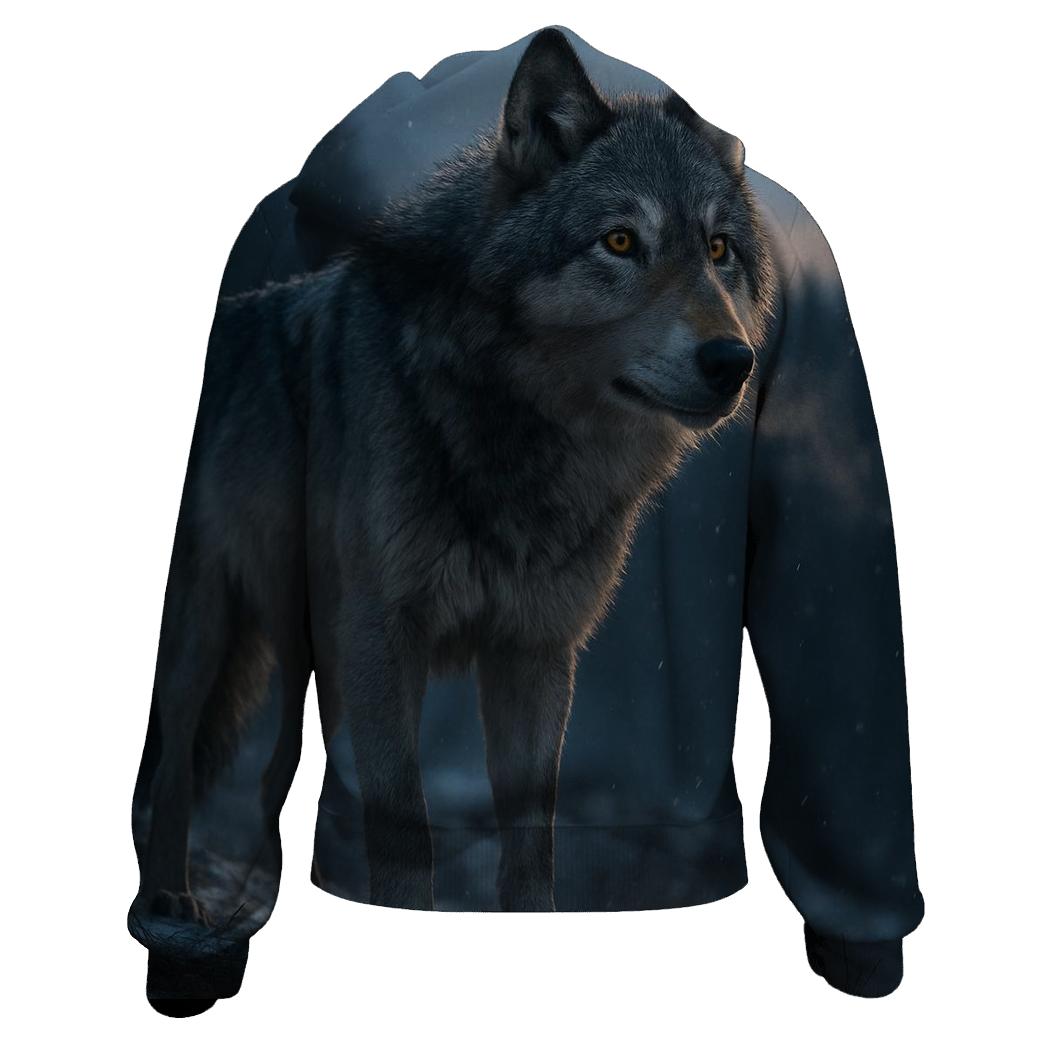 Northern Sentinel Wolf zip-up hoodies