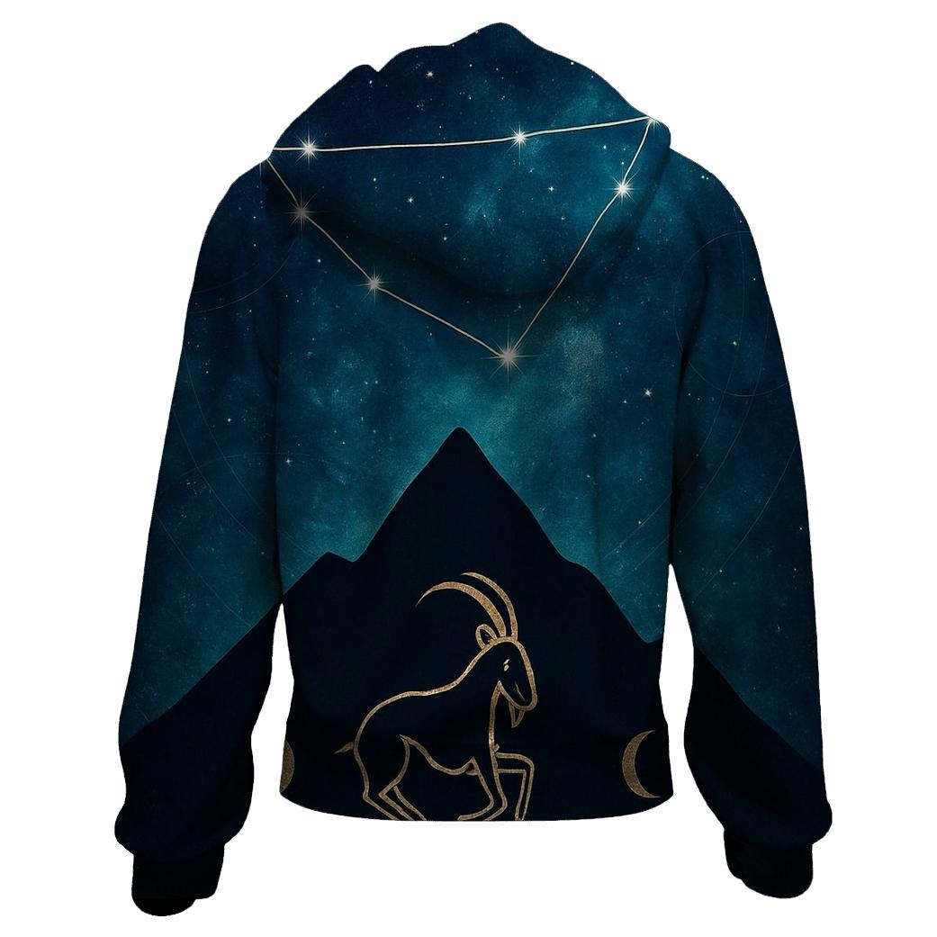 Capricorn Celestial Summit printed hoodies