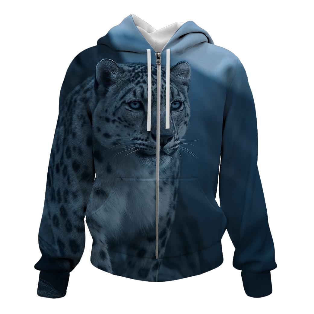 Ridge Ghost Snow Leopard zip-up hoodies