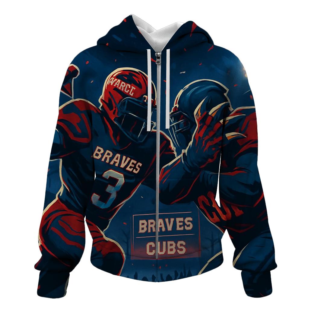 Tomahawk Clash At Night Field hoodie designs