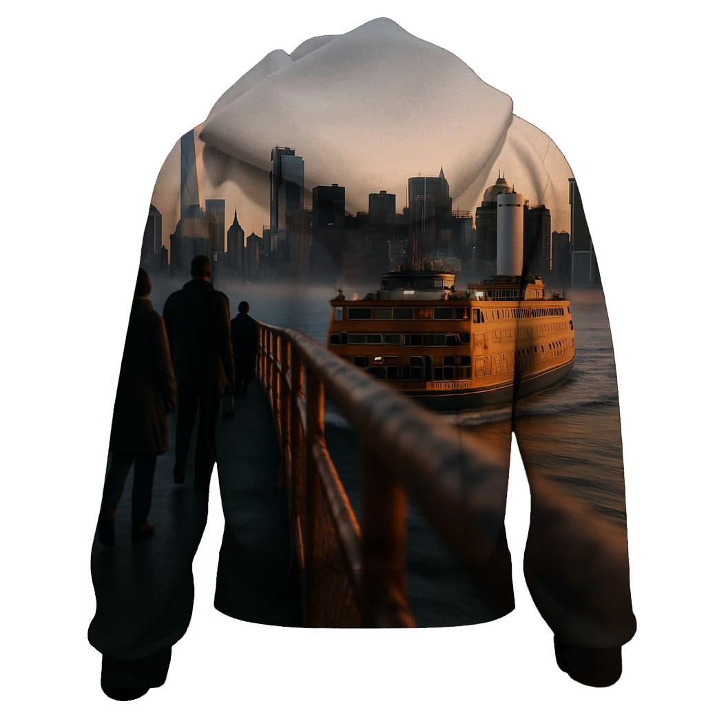 Dawn Ferry Overlook With Changing Skyline hoodies fashion
