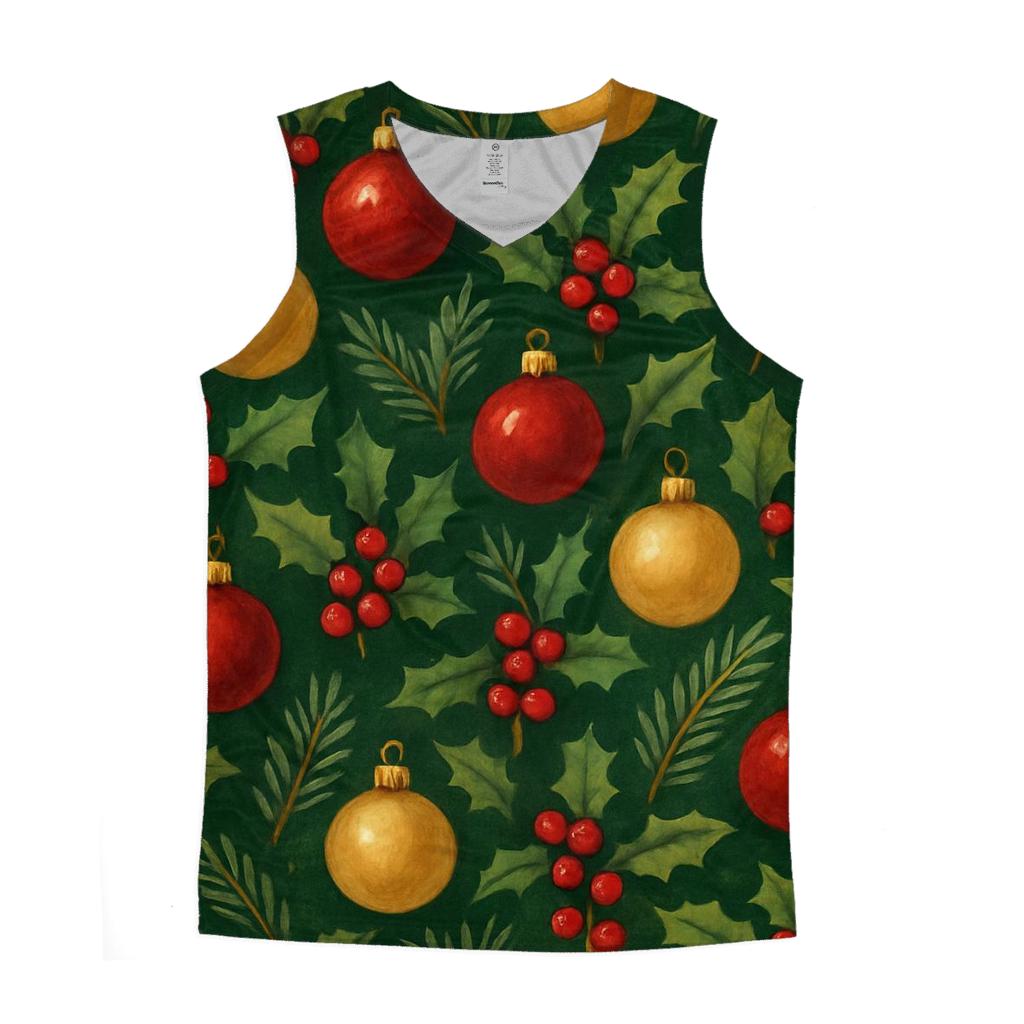 Evergreen Ornament Tessellation casual summer tank tops