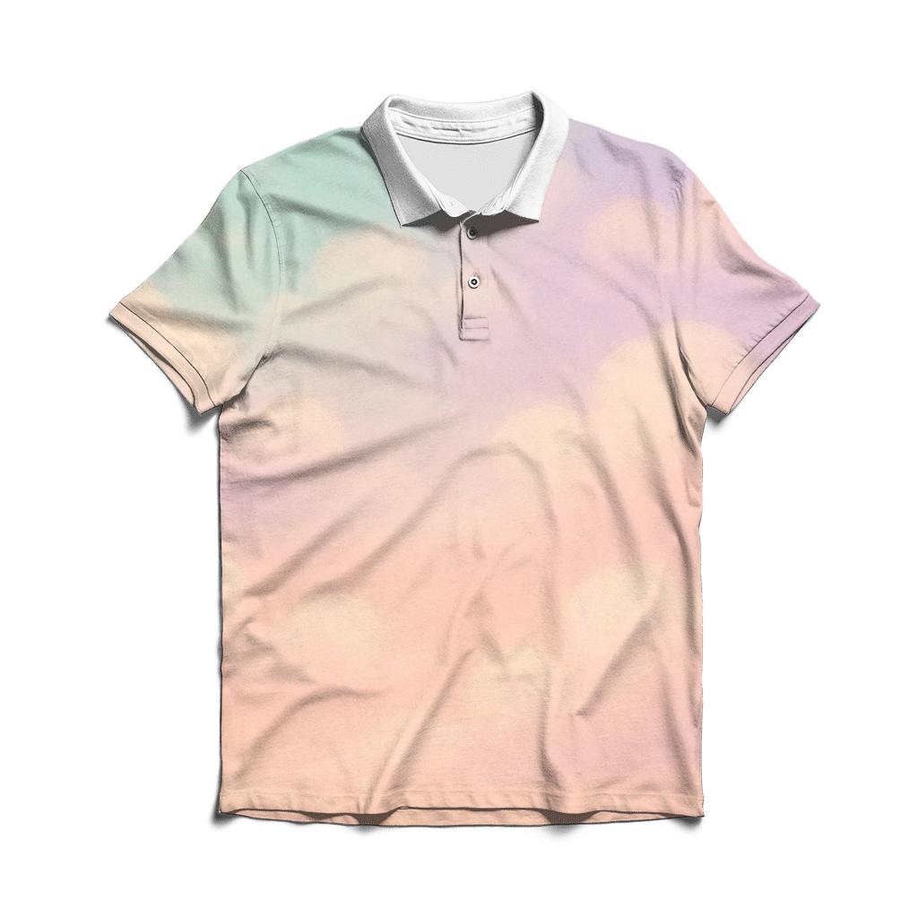 Candy Cloud Drift premium cotton polo shirts