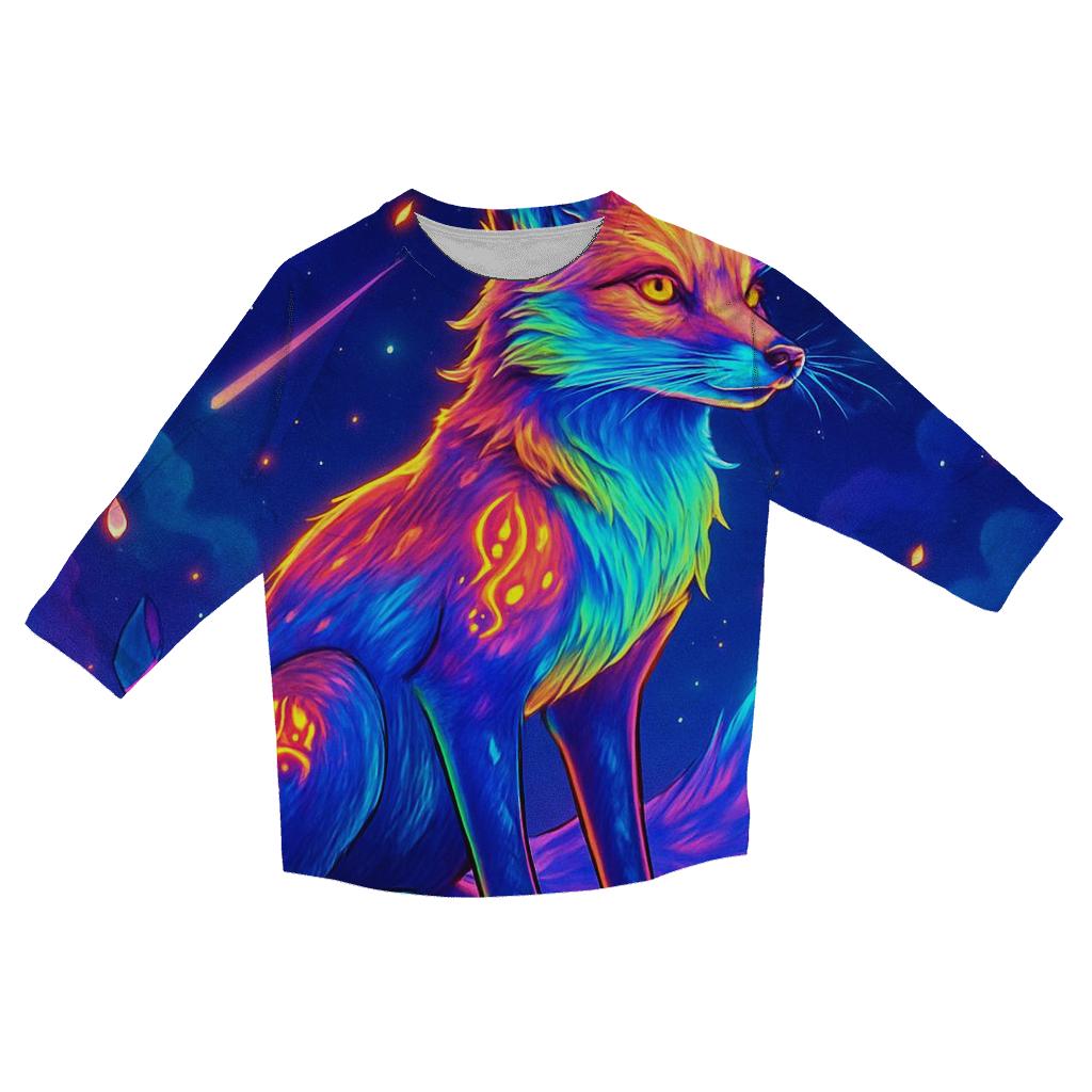 Nebula Fox Sentinel printed three quarter sleeve shirts