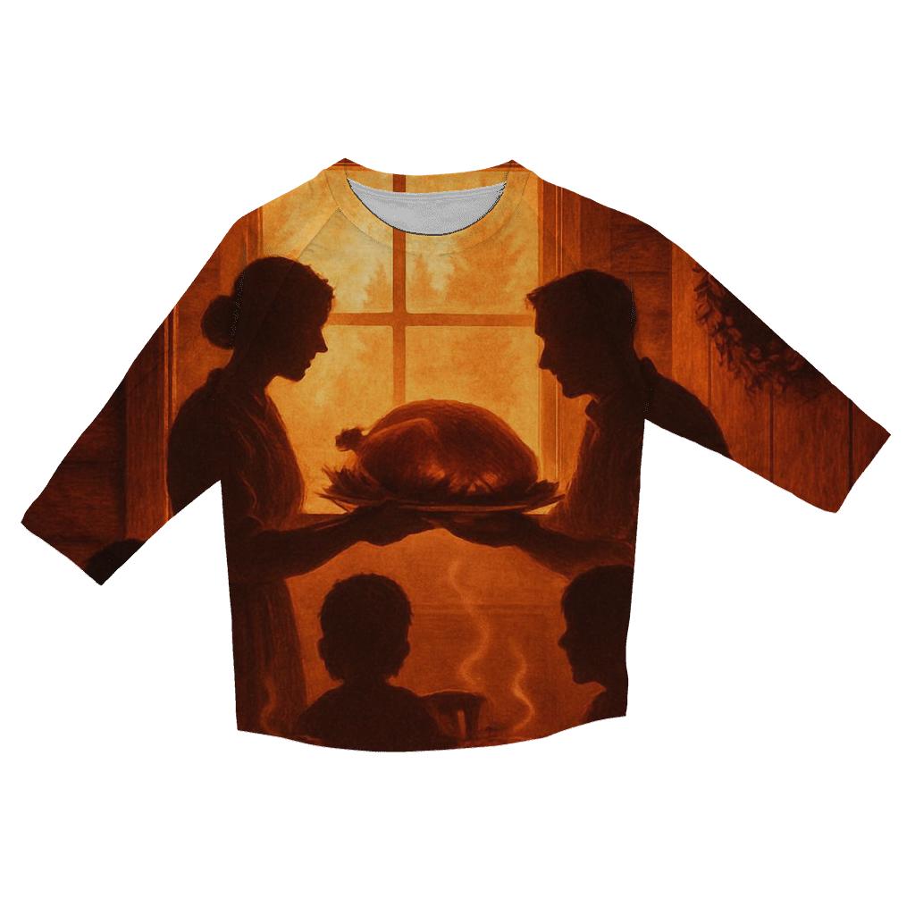 Cozy Cabin Supper custom 3/4 sleeve shirts