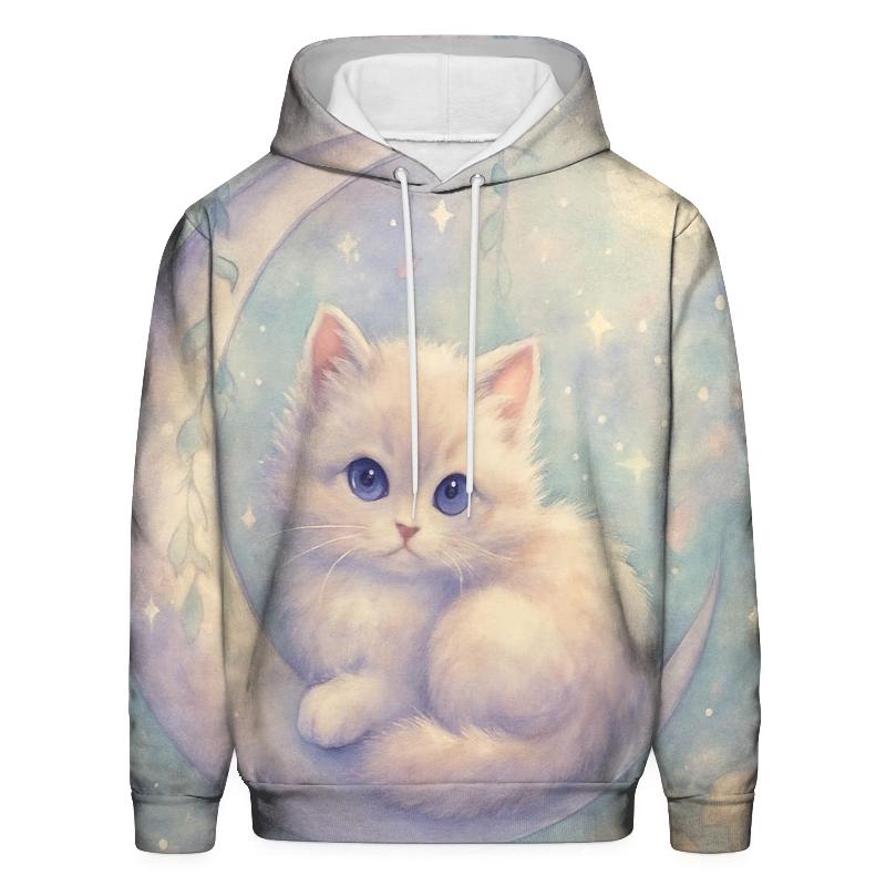 Moonlit Garden Kitten zip-up hoodies