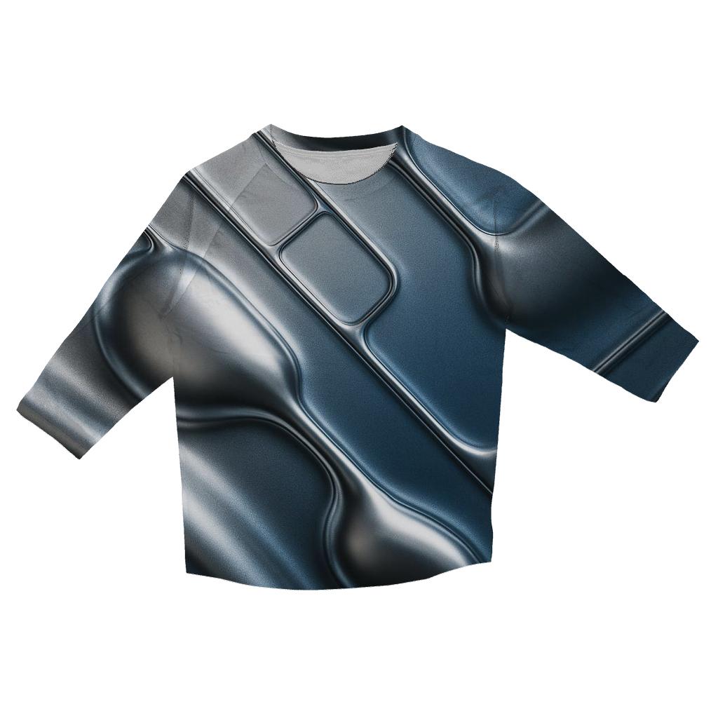 Mercury Flow Circuit printed three quarter sleeve shirts