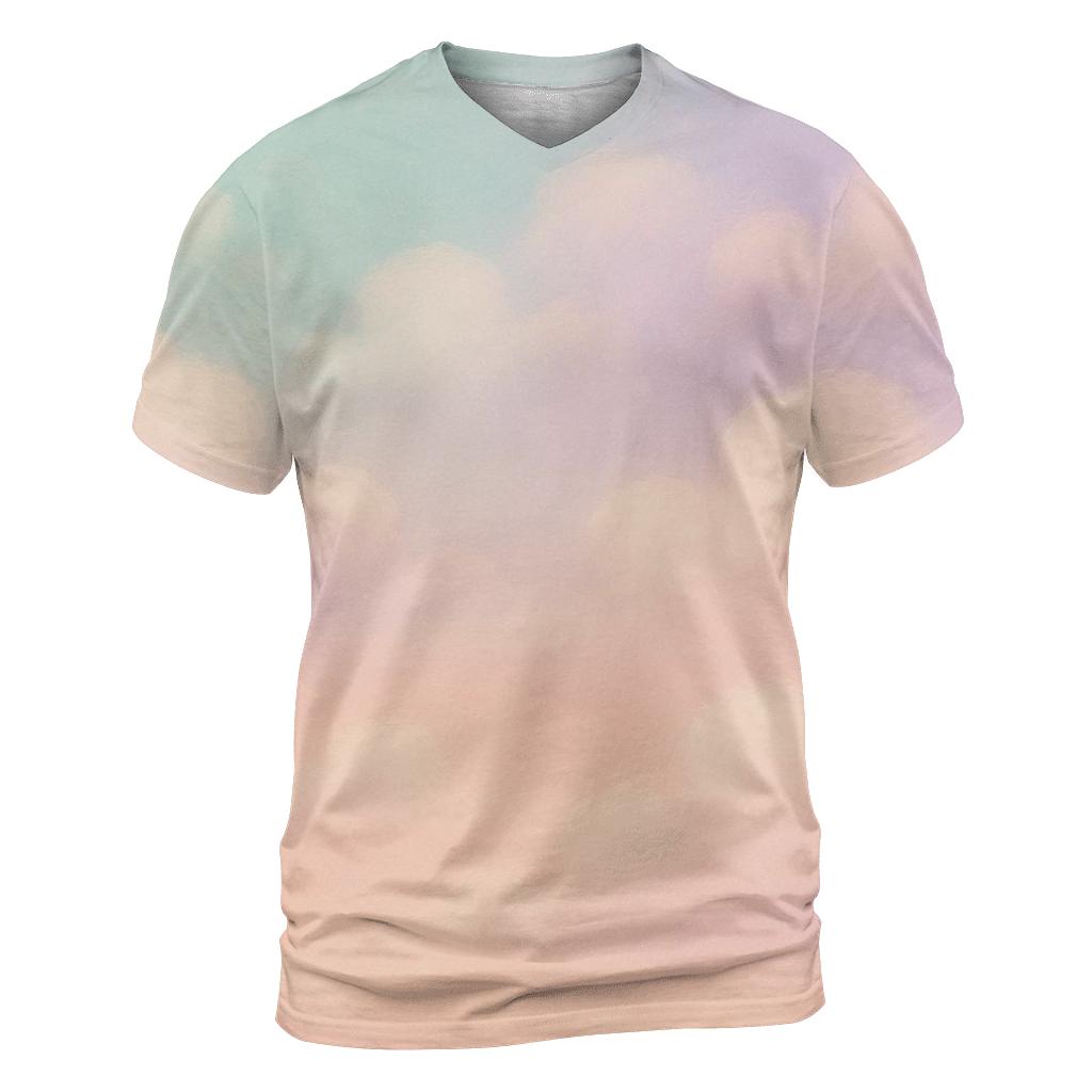 Candy Cloud Drift creative print fashion shirts