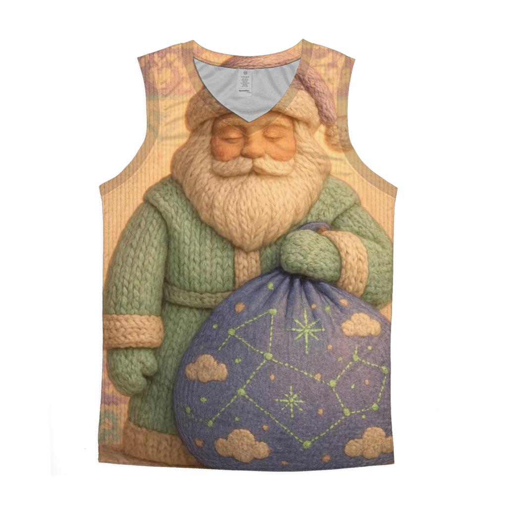 Knitted Galaxy Santa trendy fitted tank tops