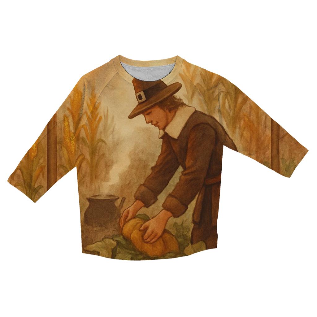 Pilgrim Lantern Garden custom 3/4 sleeve shirts