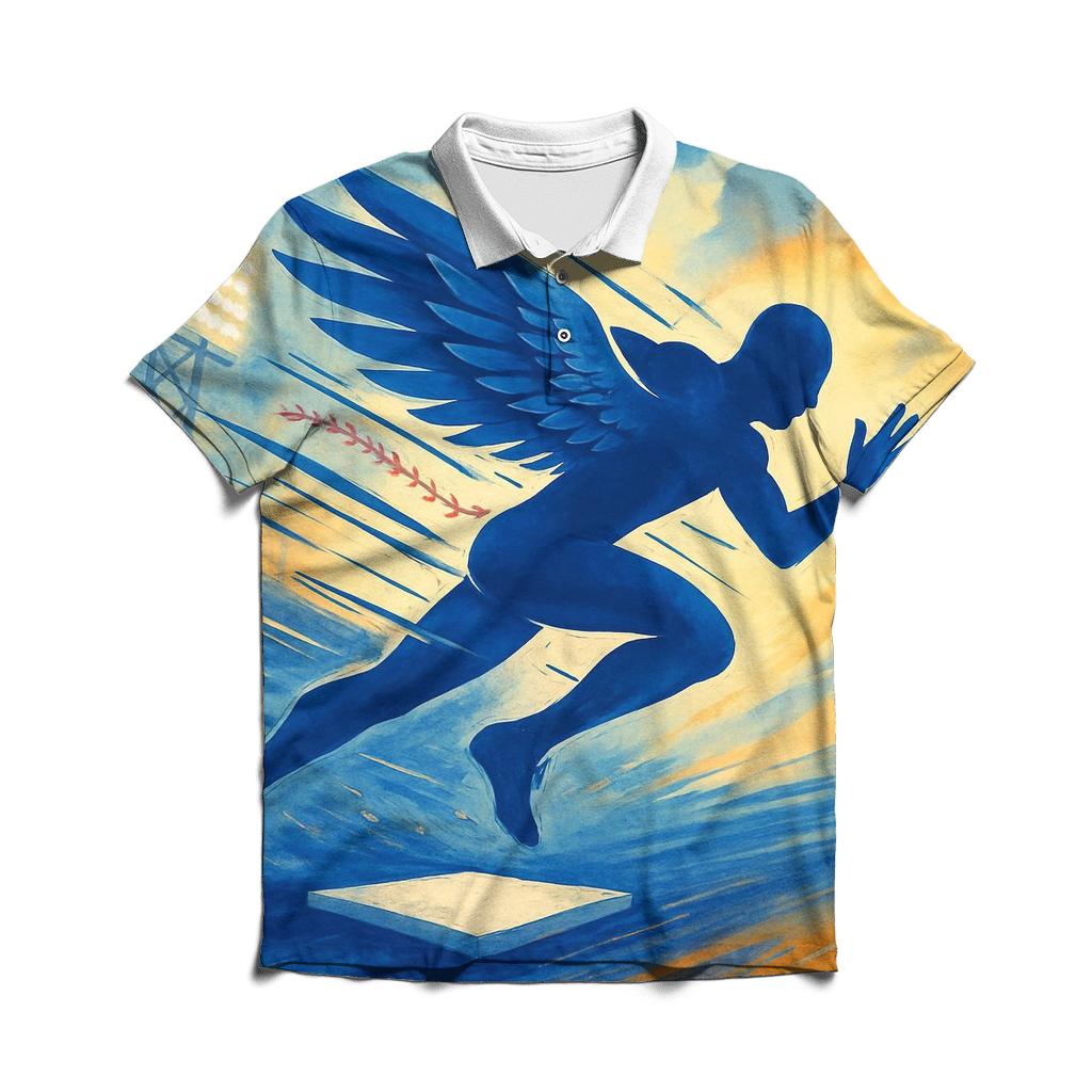 Dodger Winged Sprint branded logo polo shirts