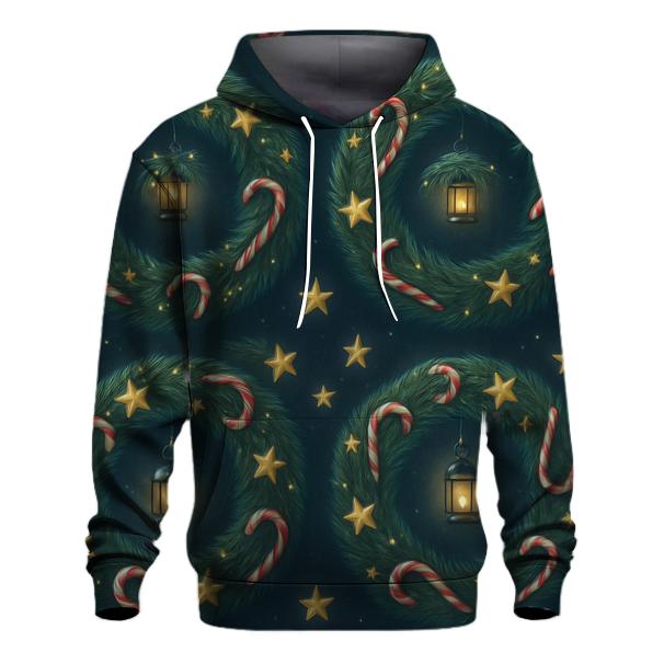 Starlit Wreath Lattice heavyweight hoodies
