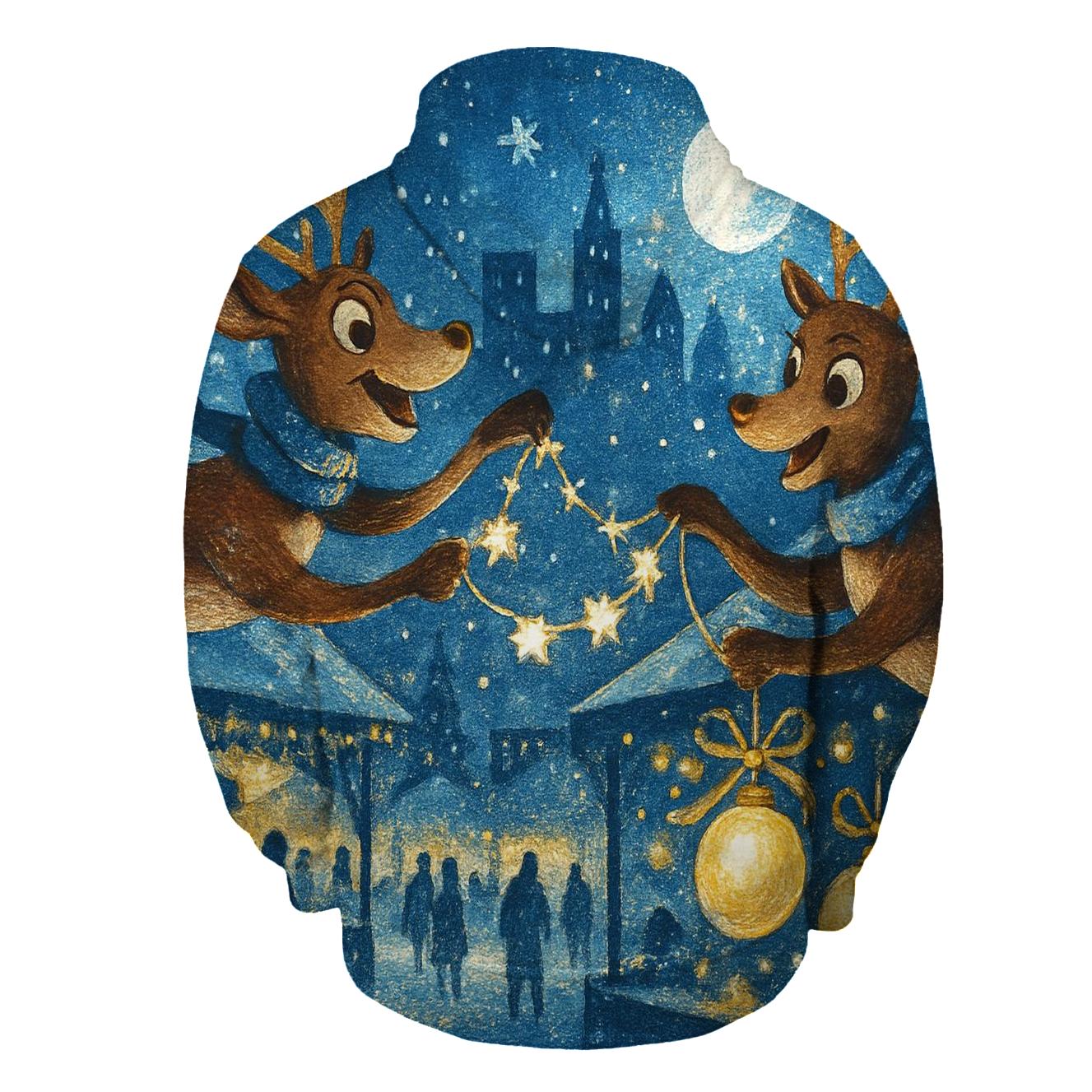 Reindeer Night Market designer hoodies