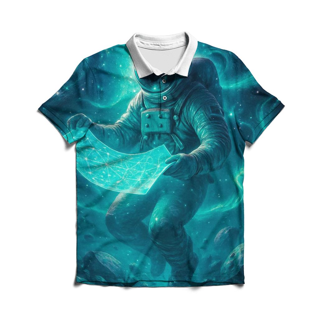 Starlit Cartographer designer slim fit polos