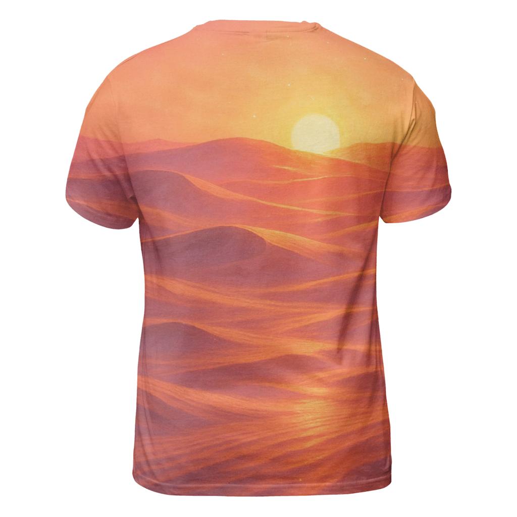 Coral Dune Horizon creative print fashion shirts