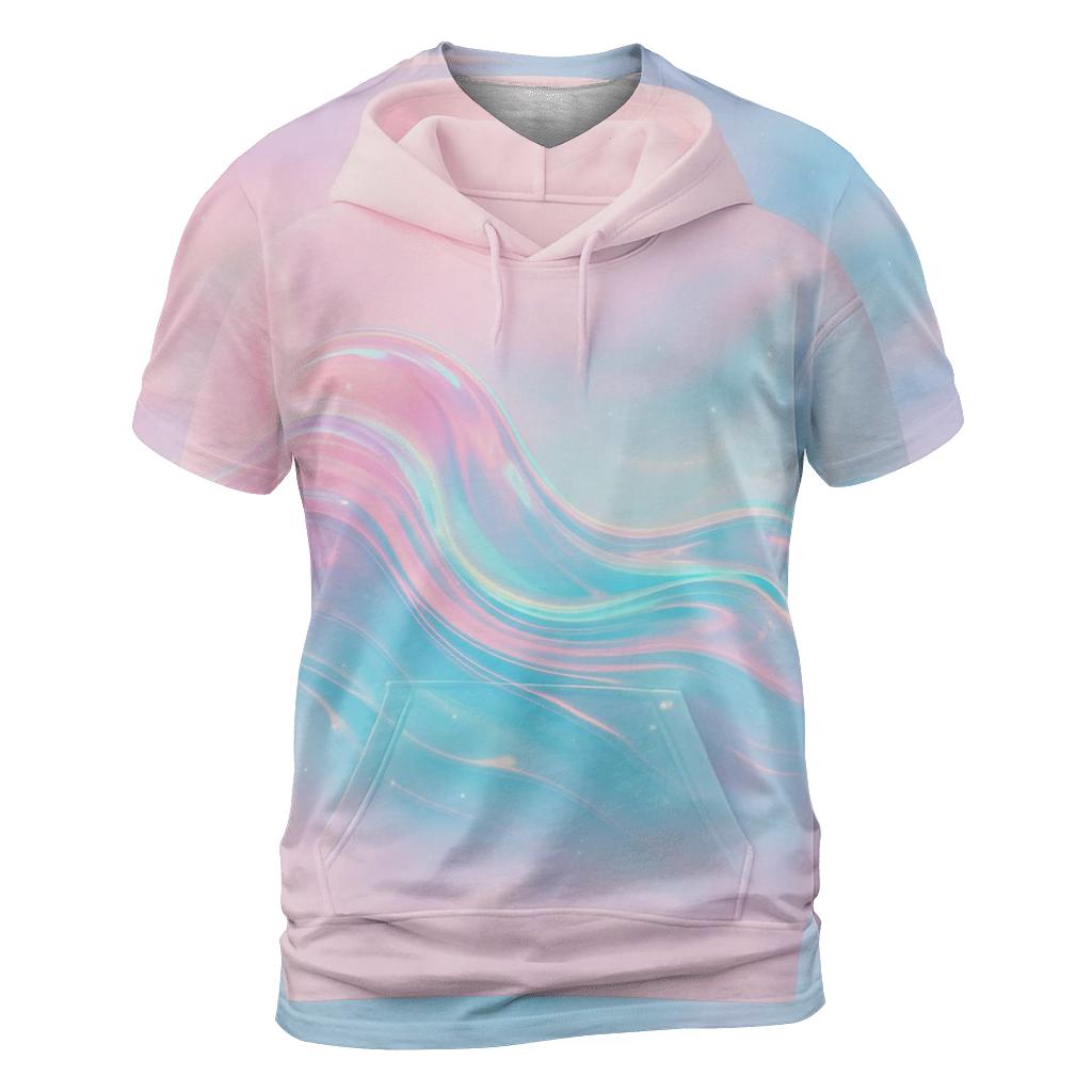 Aurora Liquid Waves custom all-over print shirts